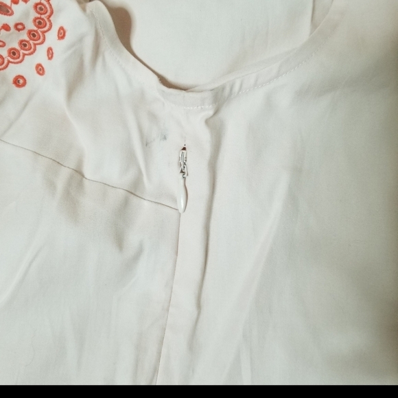 🥳HP🥳 J. Crew Pink Red EmbroideSleeveless Top - Picture 5 of 8